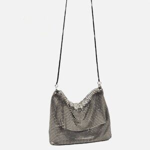 Vintage Whiting and Davis Silver Mesh Evening Bag